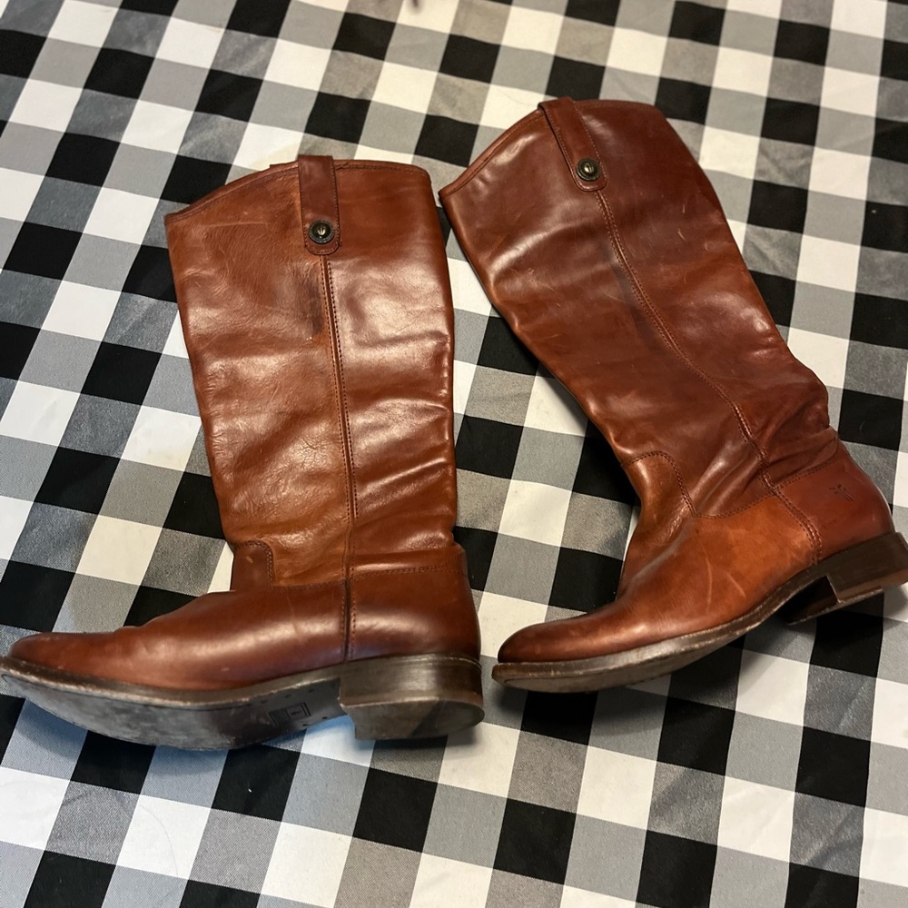 Frye Melissa Button Tall boots size 7